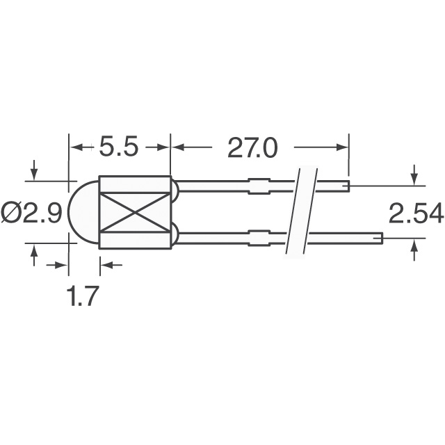 WP908A8ID Kingbright  Indication LED - Discrète